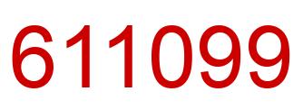 Número 611099 imagen rojo