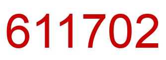 Number 611702 red image