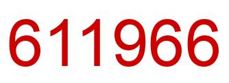 Número 611966 imagen rojo
