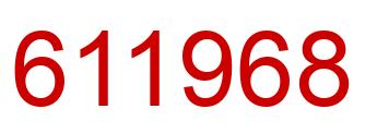 Número 611968 imagen rojo