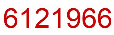 Number 6121966 red image