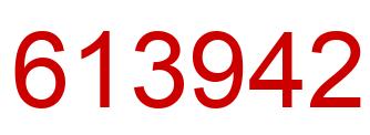 Number 613942 red image