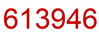 Number 613946 red image