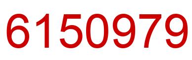 Número 6150979 imagen rojo