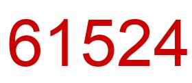 Number 61524 red image