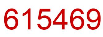 Número 615469 imagen rojo
