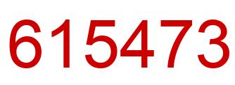 Número 615473 imagen rojo
