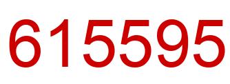 Number 615595 red image