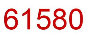 Número 61580 imagen rojo
