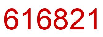 Number 616821 red image
