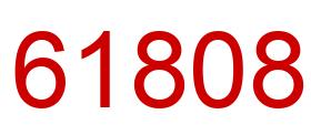 Number 61808 red image