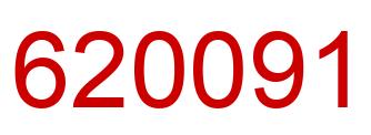 Número 620091 imagen rojo