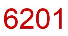 Number 6201 red image