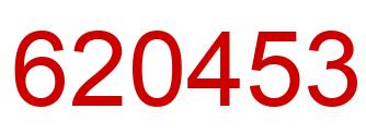 Number 620453 red image