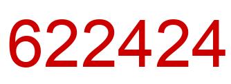 Number 622424 red image