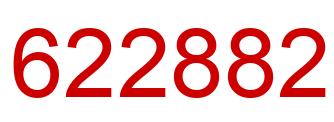 Número 622882 imagen rojo