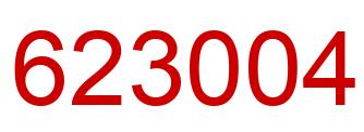 Number 623004 red image