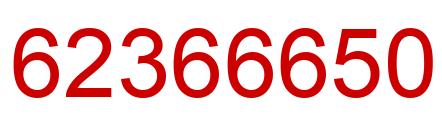 Número 62366650 imagen rojo