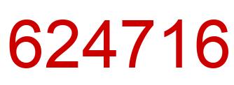 Number 624716 red image