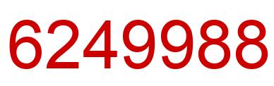 Number 6249988 red image