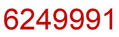 Number 6249991 red image
