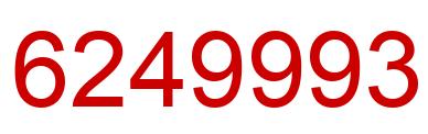 Number 6249993 red image