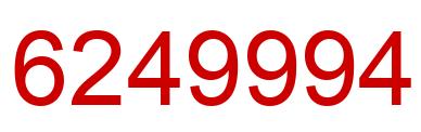 Number 6249994 red image