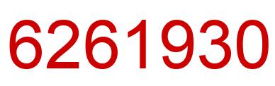 Number 6261930 red image
