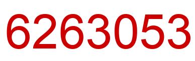 Number 6263053 red image