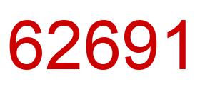 Número 62691 imagen rojo