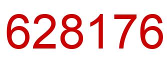 Number 628176 red image