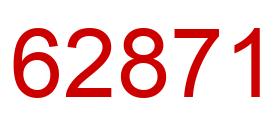 Number 62871 red image