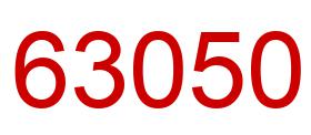 Number 63050 red image