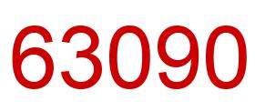 Number 63090 red image