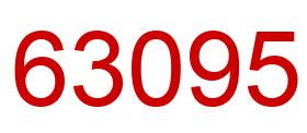 Number 63095 red image