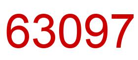 Number 63097 red image