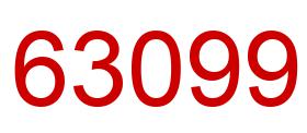 Number 63099 red image