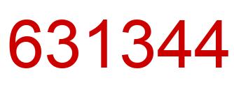 Número 631344 imagen rojo