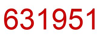 Número 631951 imagen rojo
