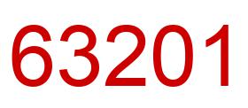 Number 63201 red image