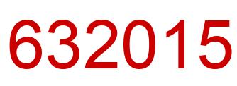 Número 632015 imagen rojo