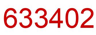 Number 633402 red image