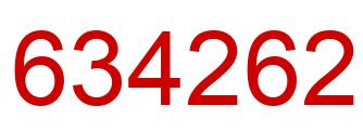 Number 634262 red image