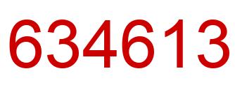 Number 634613 red image