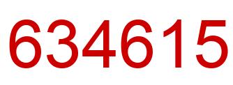 Number 634615 red image