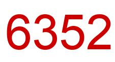 Number 6352 red image