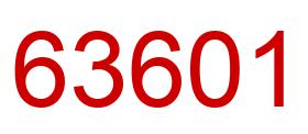 Number 63601 red image