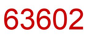 Number 63602 red image