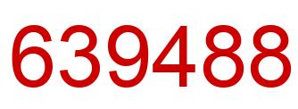 Number 639488 red image