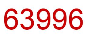 Number 63996 red image